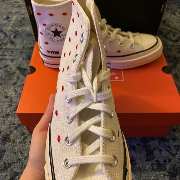 CTAS platform white limited edition Valentine’s Day converse - Picture 6 of 7